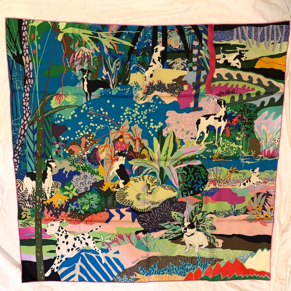 Hermes Scarf 90 cm “En Liberte!” - Unused - Picture 8 of 8